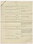 Moe Howard's 11pp. Script Entitled ''Look at the Brownie'', With Moe's Annotations Including His Signature -- Likely the Script for The Three Stooges 1952 Appearance on ''All Star Revue'' -- Very Good